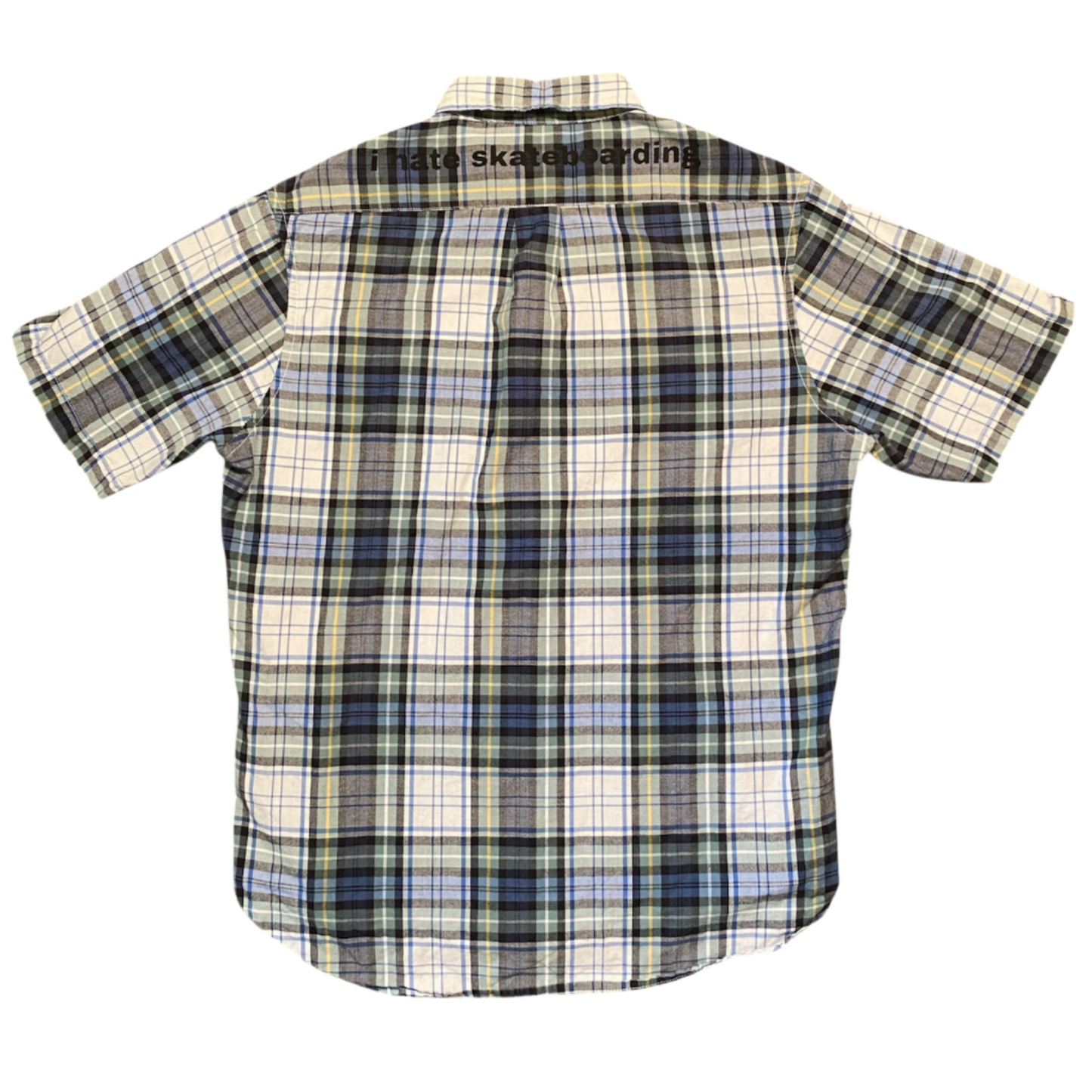 printed skate button up