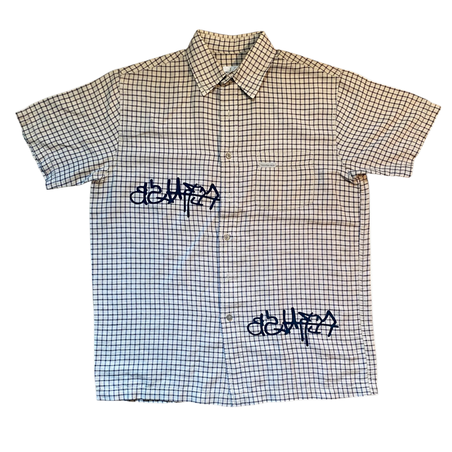 printed button up