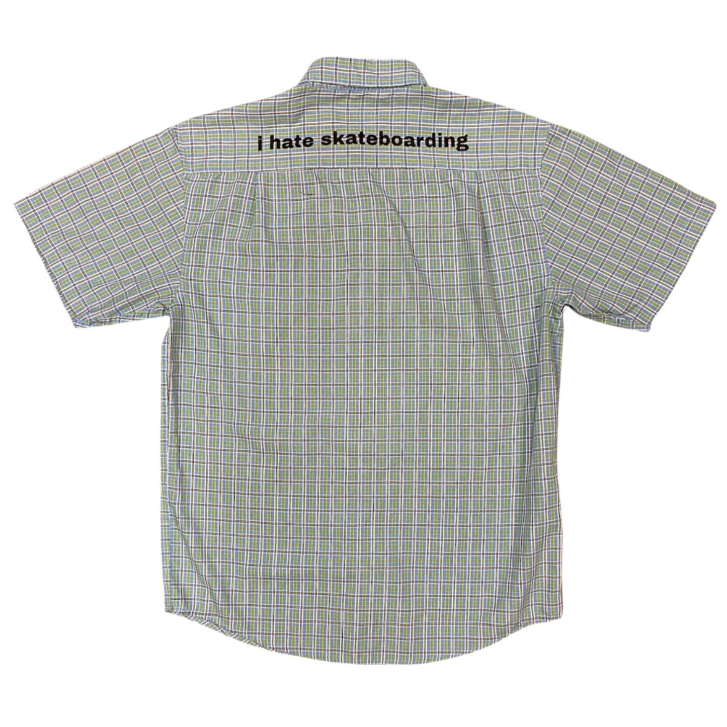 printed skate button up