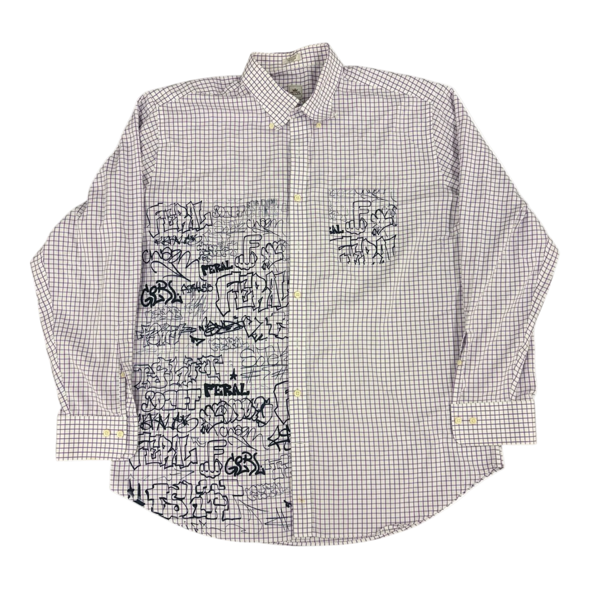 graffiti button up