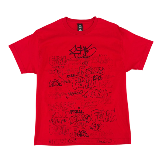 tagged over tee