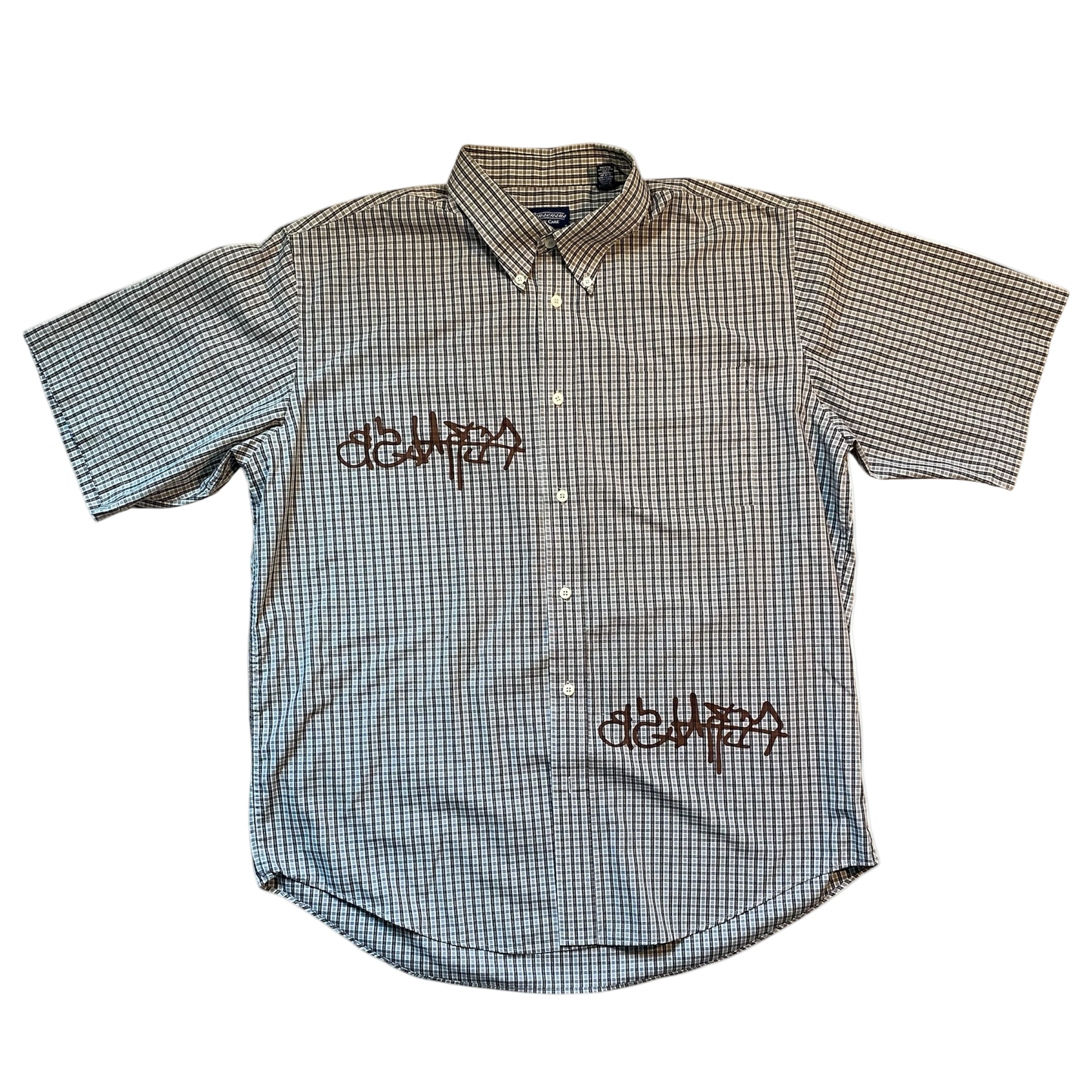 printed button up