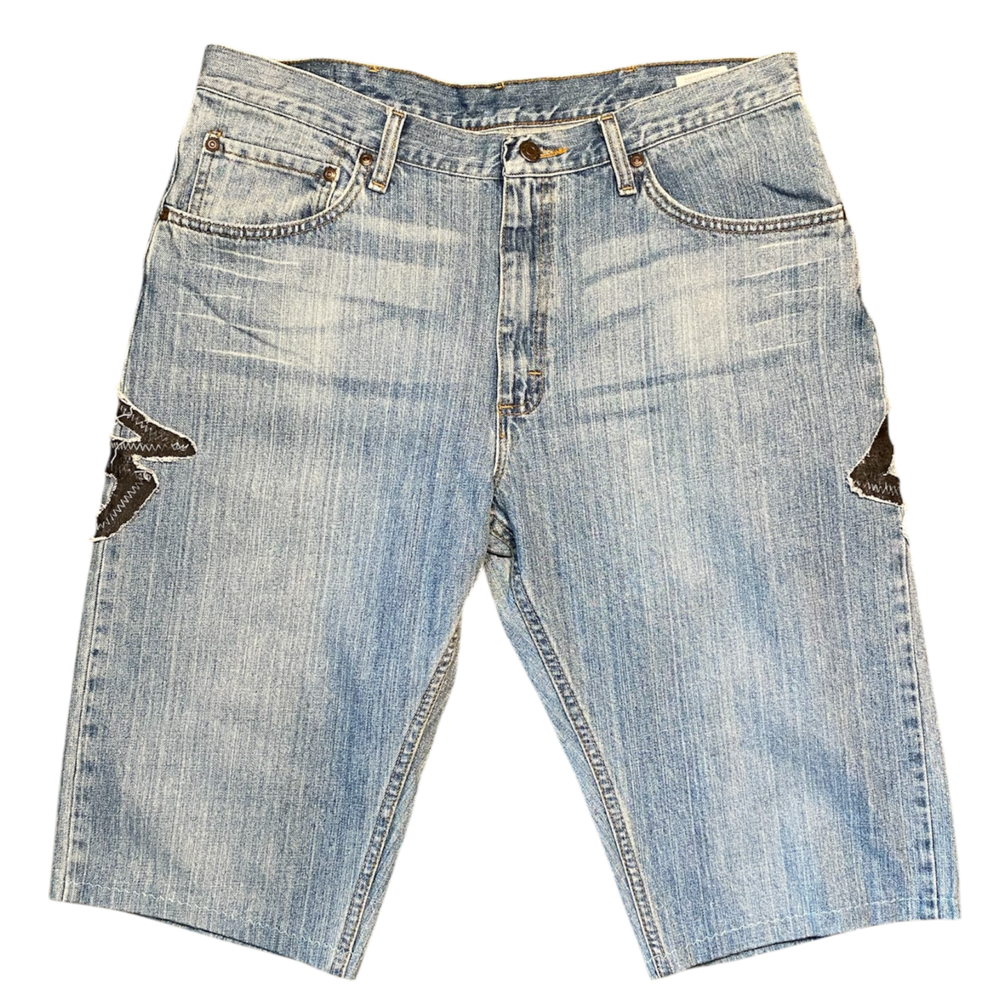 tag wrapped jorts