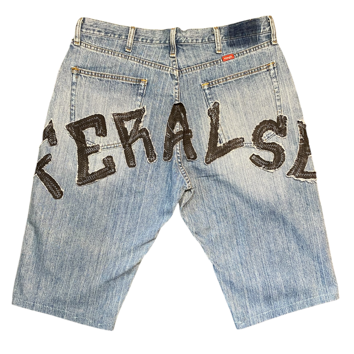 tag wrapped jorts