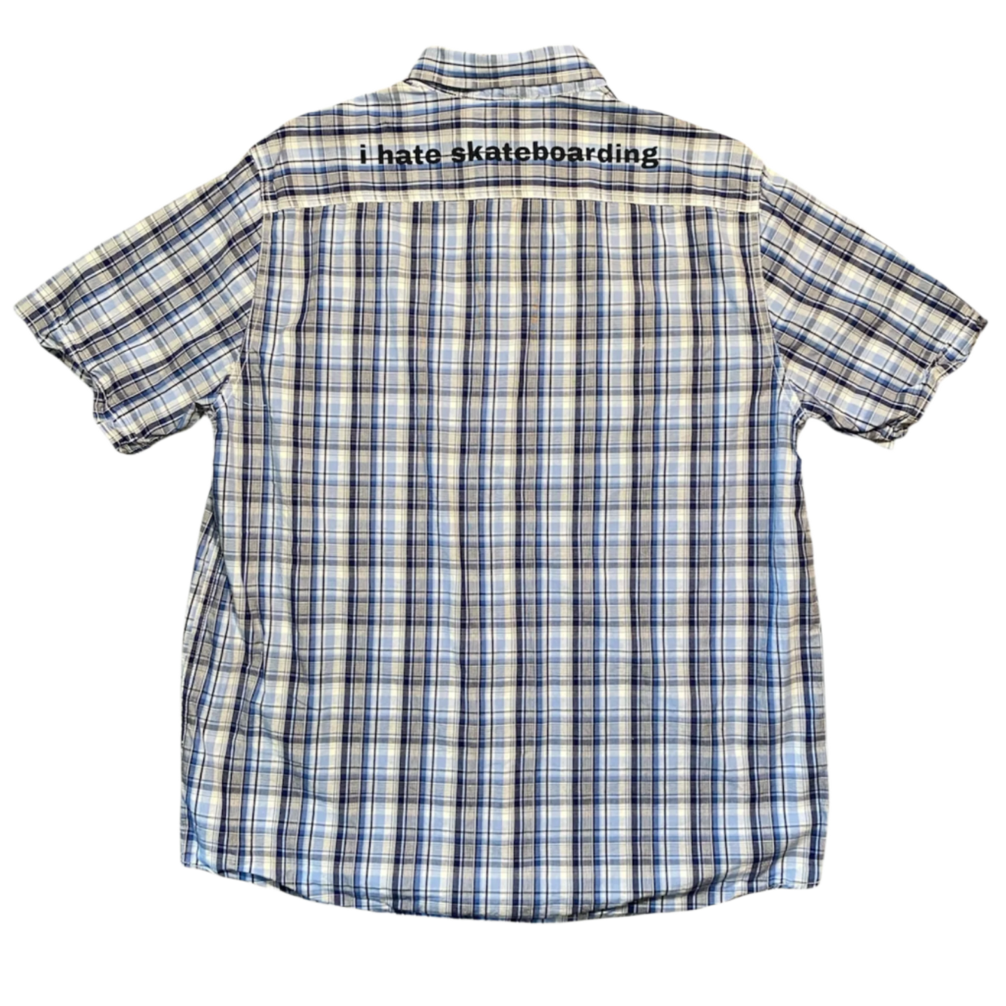 printed skate button up